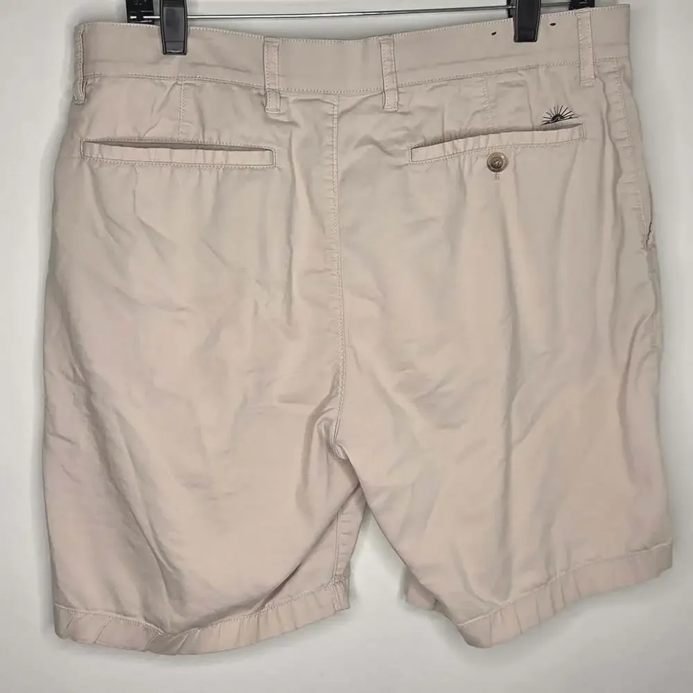 Faherty Reserve Mens Size 32 Chino Casual Beige Shorts